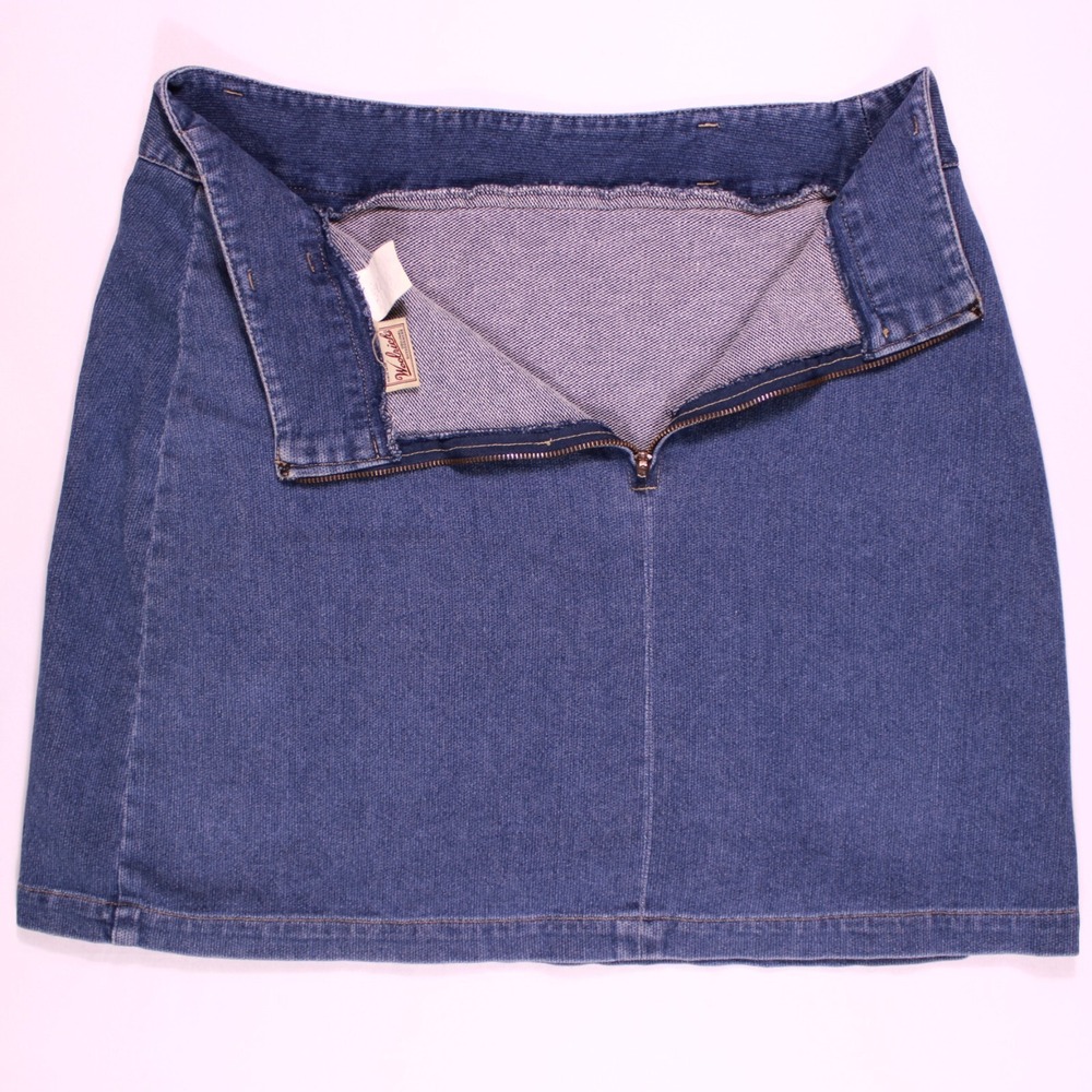 Woolrich Skirts Womens Size 12 Indigo Mini Denim Skirt 100% Cotton - (29.5 x 18) - Picture 4 of 12